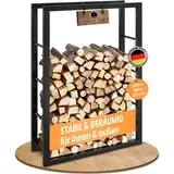 black-oak Kaminholzregal JACK Metall 150 x 100 x 25 cm Schwarz