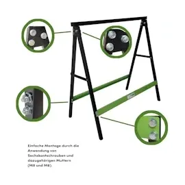 Baumarktplus Klappbock Sägebock Arbeitsbock klappbar 2er Set Traglast 200 kg/Paar Gerüstbock