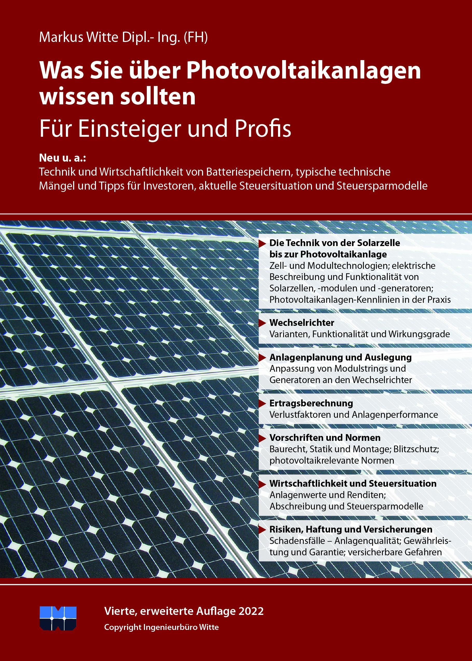 Was Sie Über Photovoltaikanlagen Wissen Sollten - Markus Witte  Gebunden