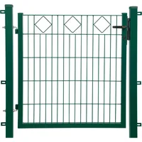 Floraworld Einzeltor 100 x 100 cm Grün/Metall