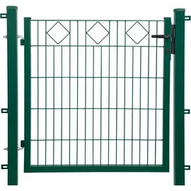 Floraworld Einzeltor 100 x 100 cm Grün/Metall