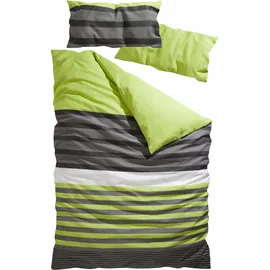 OTTO home Majoran Polycotton recycelt grün 135 x 200 cm + 40 x 80 cm	