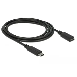 DeLock USB-Kabel USB 3.2 Gen1 USB-C® Stecker, USB-C® Buchse 2.00m Schwarz 85542