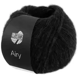 Lana Grossa Airy Häkelwolle, 170 m schwarz