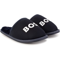 BOSS - Pantoffeln mit Logo Blau 100% Textil 40 - 40 EU