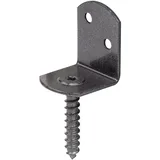 GAH Alberts Duravis Flechtzaunhalter L-Form Schwarzdiamant Duplexbesch. 83/32 x 30 x 38 mm