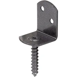 GAH Alberts Duravis Flechtzaunhalter L-Form Schwarzdiamant Duplexbesch. 83/32 x 30 x 38 mm