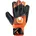 Torwarthandschuhe mit Fingerschutz fluo orange/schwarz/weiß 5
