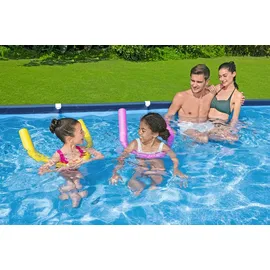 BESTWAY Steel Pro Frame Pool ohne Pumpe 300 x 201 x 66 cm, dunkelblau, eckig