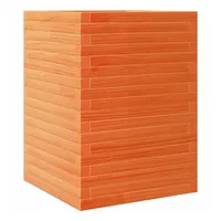 VidaXL Pflanzkübel Wachsbraun 50x50x68,5 cm Massivholz Kiefer