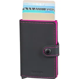 Secrid Miniwallet Matte Black & Fuchsia