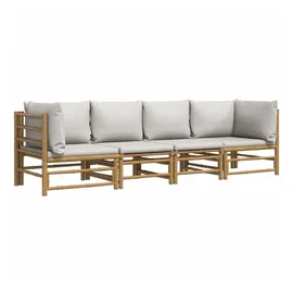 vidaXL Garten-Lounge-Set 4-tlg. braun