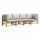 vidaXL Garten-Lounge-Set 4-tlg. braun