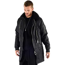 vsct Huge Decor Zipper Winterjacke schwarz - 