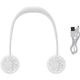 Glitzernder, Tragbarer Usb-sport-nackenventilator – Kühlende Belüftung (weiß)