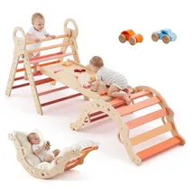 Vevor Kletterbogen 9-in-1 Kletterspielzeug Orange