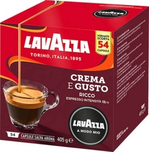 54 Lavazza Kaffeekapseln A MODO MIO  CREMA E GUSTO RICCO
