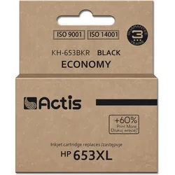 Actis KH-653BKR Tinte für HP Drucker, Ersatz HP 653XL 3YM75AE; Premium; 20ml; 57
