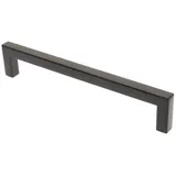livingpoint24 Möbelgriff Möbelgriffe BA 128 - 480mm Küchengriffe Schwarz matt Türgriff eckig (1-St., 17), Modern schwarz 1 cm x 17 cm x 3,2 cm