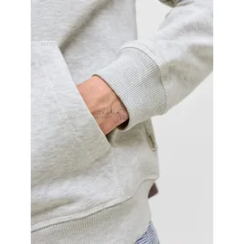 JACK & JONES Norrebro Kapuzensweatjacke Herren Hellgrau/Weiß L