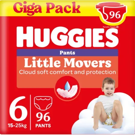 Huggies Little Movers Windelhosen Für Babys Größe 6 96 Stück