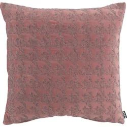 Dekokissen H.O.C.K. "Puno", rosa (rosa, bedruckt), B:50cm H:10cm L:50cm, Wolle, Dekokissen_Sitzkissen_Kissenhüllen, mit rosa Muster, Kissenhülle mit Füllung, 1 Stück