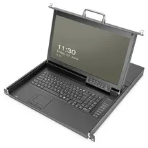 Digitus DS-72220-1UK KVM-Konsole VGA Maus, Tastatur 1920 x 1080 Pixel