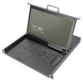 Digitus DS-72220-1UK KVM-Konsole VGA Maus, Tastatur 1920 x 1080 Pixel