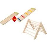 Playtive Holz Klettdreieck und Rutsche/Leiter