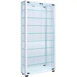 VCM Hängevitrine Vitrosa 59 x 18 x 114,3 cm Weiß