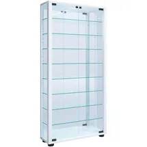 VCM Hängevitrine Vitrosa 59 x 18 x 114,3 cm Weiß