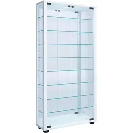 VCM Hängevitrine Vitrosa 59 x 18 x 114,3 cm Weiß