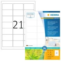 Herma Etiketten weiß 63,5 x 38,1 mm