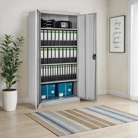 Tectake tectake® Aktenschrank, Grau