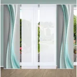 home in green Schiebevorhang ¦ grün ¦ Synthetik ¦ Maße (cm): B: 60 H: 245