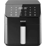 SOGO Human Technology FRE-SS-10890 Heißluft-Fritteuse 6l 1700W Überhitzungsschutz, Timerfunktion,