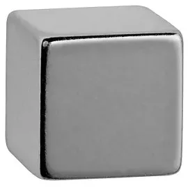 Maul Magnet silber, Metall 1,5 x 1,5 x 1,5 cm, 1 St.