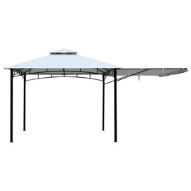 Ondis24 Pavillon Gartenzelt Partyzelt Stoffdach Grand Valley quadratisch, BxT: 330 x 330 cm - weiss