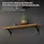 ML-Design 4 Stück Regalhalterung 180 x 180 mm Schwarz Aluminium Schwebende