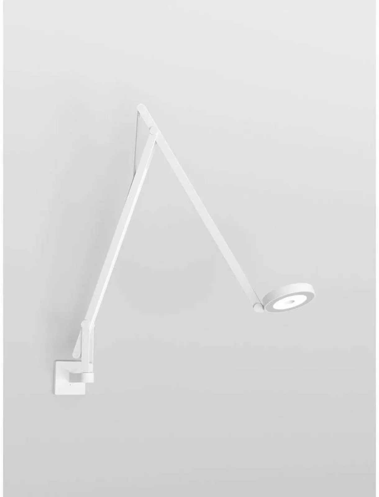 Wandleuchte Rotaliana, dimmbar, Weiß, Aluminium