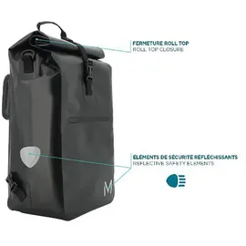 Mobilis 070001 Rucksack Rad-Rucksack Schwarz