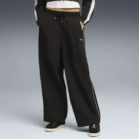 Puma Sporthose "T7 Trainingshose Damen", Damen, Gr. XL, Normalgrößen, schwarz, Obermaterial: 100% Nylon. Tasche – Oben: 100% Polyester, unifarben, relaxed fit, Hosen Sporthose