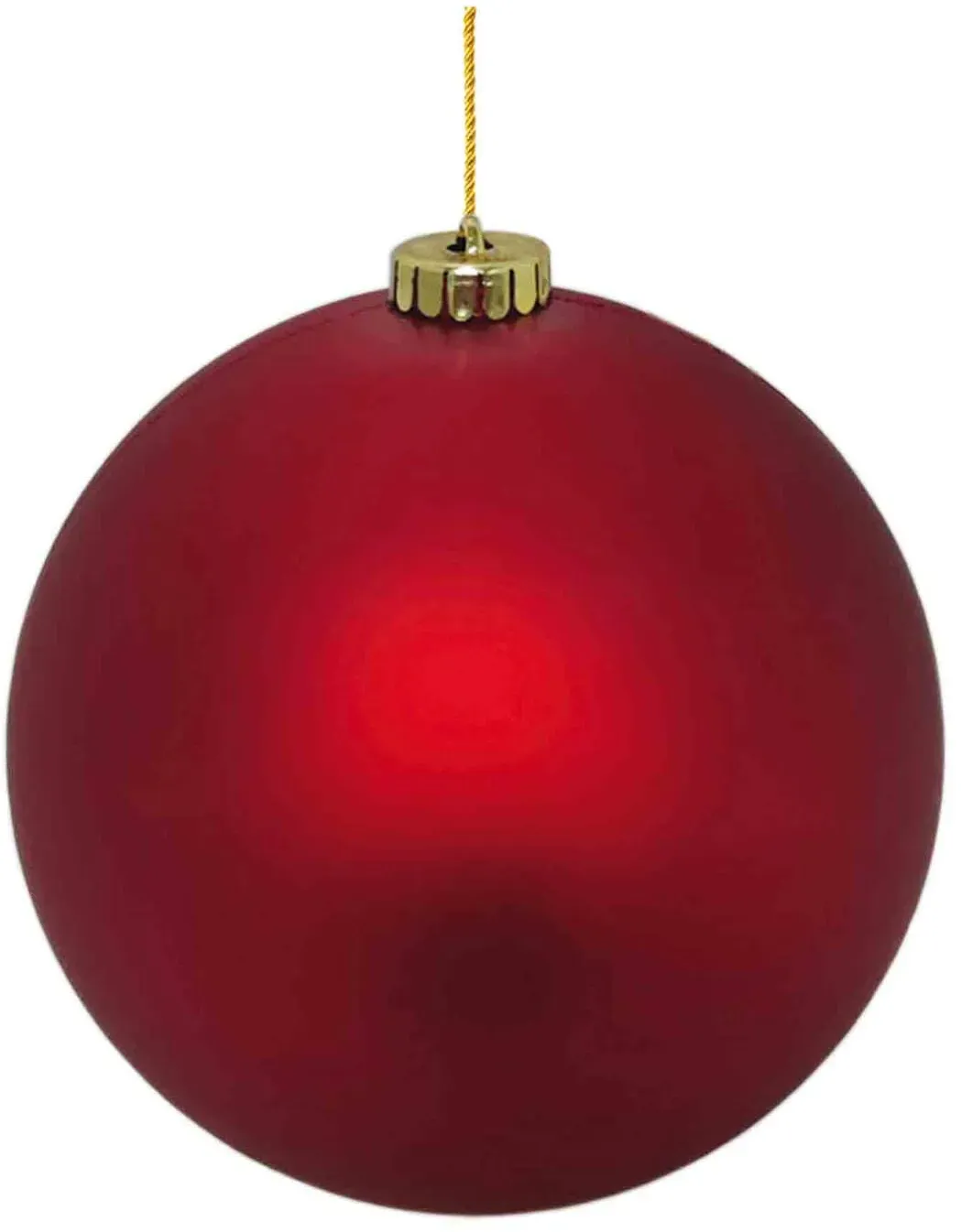 Weihnachtskugeln Christbaumkugeln XL aus Kunststoff rot matt, O20cm, 1 Stk.