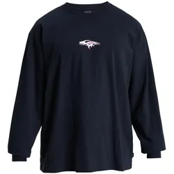 Langarmshirt QUIKSILVER "Mercury Old English", Herren, Gr. XL, schwarz, 100% Baumwolle, Langarm, Shirts