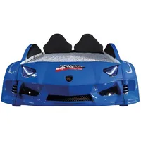 Xlmoebel Autobett Auto-Schlafwagen Jugendbett in Sportwagen-Design - Lagerbestand (AUTOBETT), Hergestellt in Europa blau