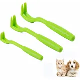Zeckenpinzette,3 Größen Zeckenentferner,Grün Zeckenzange Zeckenzange für Hunde Katze,Set Zeckenhaken Zeckenentferner für Hund,Katze,Pferd