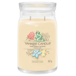 YANKEE CANDLE SIGNATURE GROSSES GLAS CHRISTMAS COOKIE Kerze 567 g