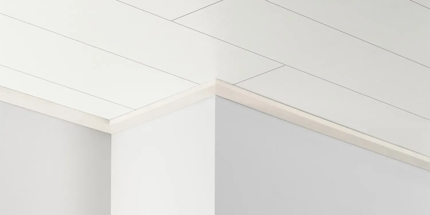 Parador DAL 1 Deckenleiste Esche Weiß glänzend 2200x40x20 mm