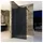 Aloni Eco Walk- In Duschwand aus Rauchglas Schwarz 1400x2000mm