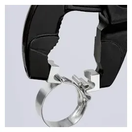 Knipex 85 51 250 C Schlauchschellenzange für Click-Schellen mit rutschhemmendem Kunststoff überzogen grau atramentiert 250 mm